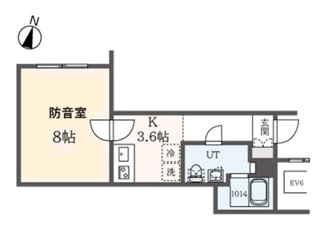 ラシクラス板橋本町(1K/2階)の間取り写真