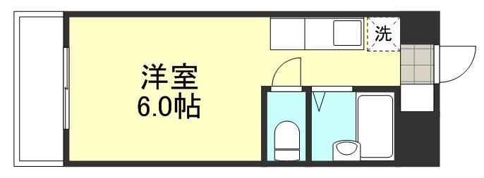 アルカディア倉敷(1K/8階)の間取り写真