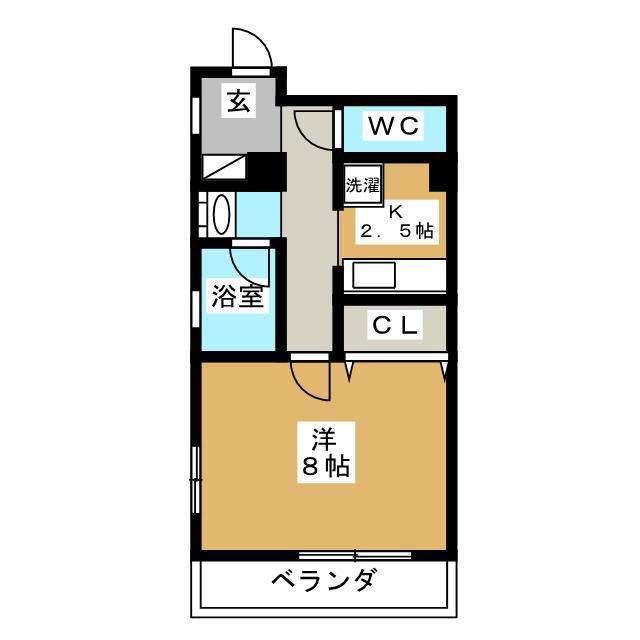 アーバン戸越(1K/2階)の間取り写真