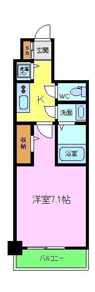 S-RESIDENCE堺市駅前(1K/9階)の間取り写真