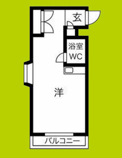 プレアール新高II(ワンルーム/4階)の間取り写真