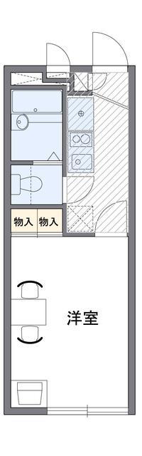 レオパレス千守(1K/1階)の間取り写真
