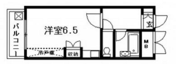 ハイソサエティ宝町(ワンルーム/7階)の間取り写真