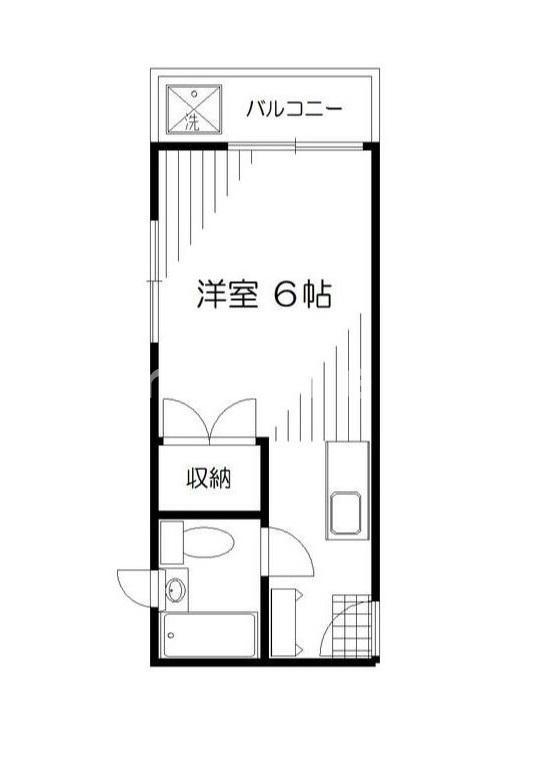 NT向原コーポ(ワンルーム/2階)の間取り写真