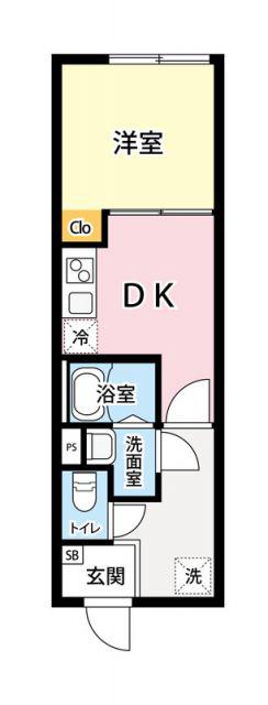 IMA HIGASHI-NAKANO(1DK/3階)の間取り写真