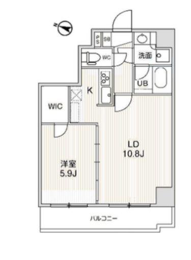 ジェノヴィア南千住IIスカイガーデン(2LDK/10階)の間取り写真