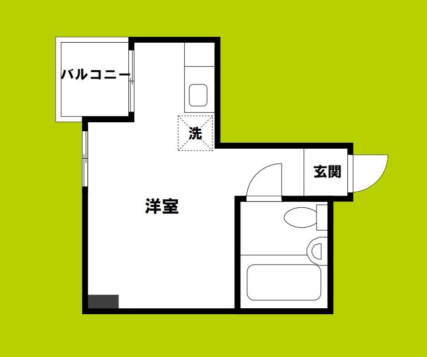 シティーコープホリエ(ワンルーム/6階)の間取り写真