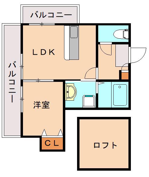 スプレンディドバースII(1LDK/1階)の間取り写真
