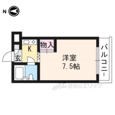 ハイツ・まさき(1K/1階)の間取り写真