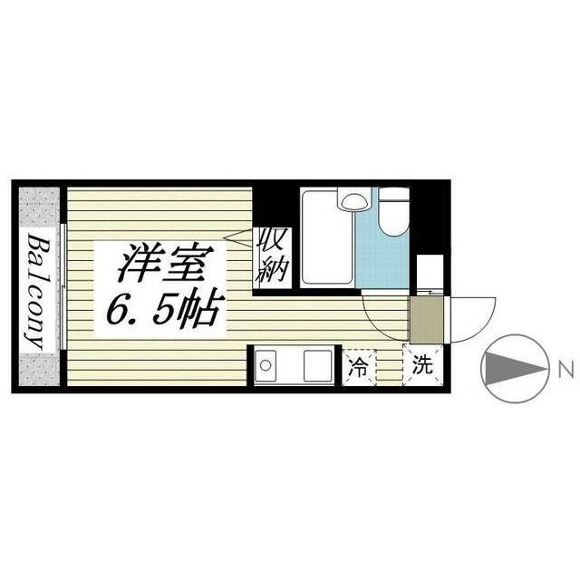 アイディ平和島(ワンルーム/3階)の間取り写真