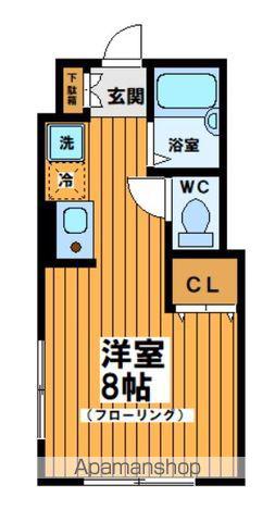 メゾンドゥ―ス(ワンルーム/1階)の間取り写真