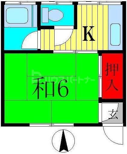 堀切コーポ(1K/1階)の間取り写真