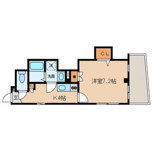 FEEL神楽坂(1K/1階)の間取り写真
