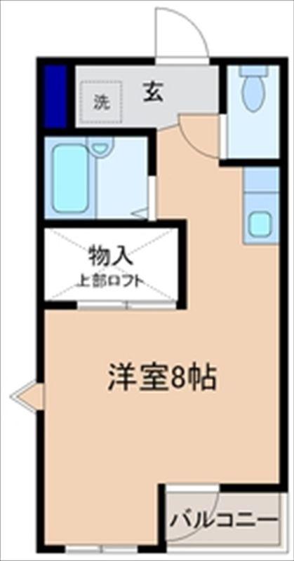 ハイツカメーリアII(ワンルーム/1階)の間取り写真