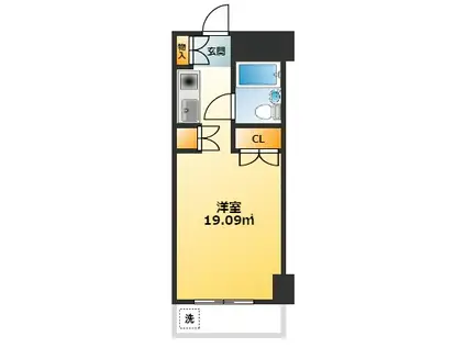 メゾン・ド・武蔵野(ワンルーム/2階)の間取り写真