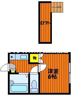 セフィラササキII(1K/1階)の間取り写真