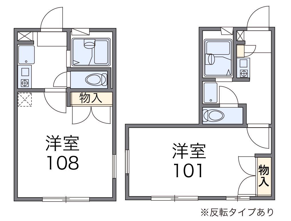 レオパレスYS MAY(1K/2階)の間取り写真