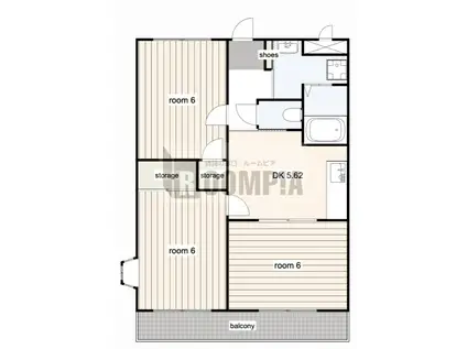 YS BREEZE(3DK/1階)の間取り写真