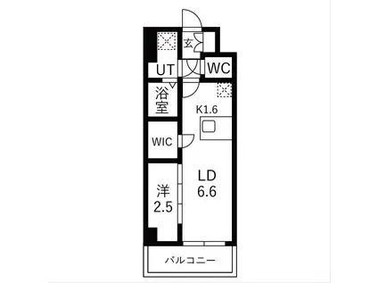 LIVEFLAT千種ウエスト(1LDK/2階)の間取り写真