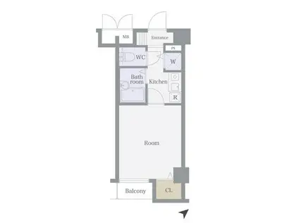 ドルチェ代々木(1K/5階)の間取り写真