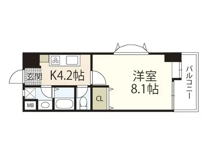 SEIWA BLD(1K/3階)の間取り写真