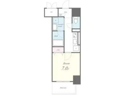 ブリリアコート金山(1K/6階)の間取り写真