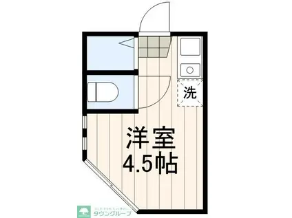 グレースルシール(ワンルーム/2階)の間取り写真