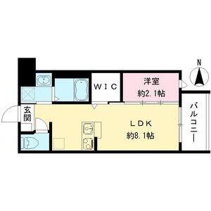 リアコート長瀬(1LDK/1階)の間取り写真