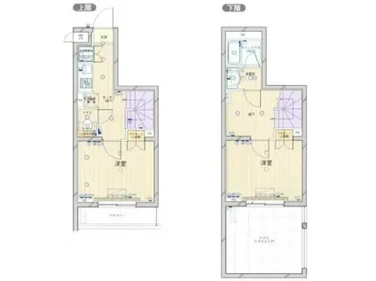 ルーブル鷺宮伍番館(2K/1階)の間取り写真