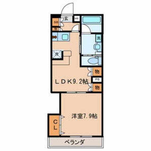ZCO並木ビル3RD(1LDK/1階)の間取り写真