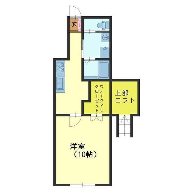 エレガンスコート手屋I(1K/1階)の間取り写真
