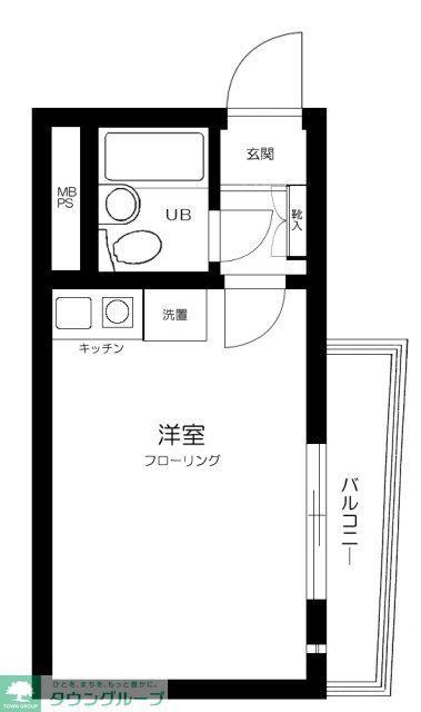 ストーク新丸子壱番館(ワンルーム/2階)の間取り写真