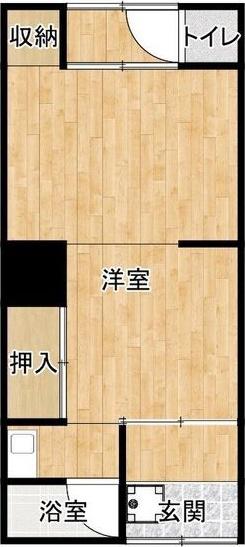 青葉荘(1K/1階)の間取り写真