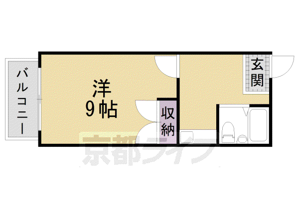 サンリット水谷(1K/2階)の間取り写真
