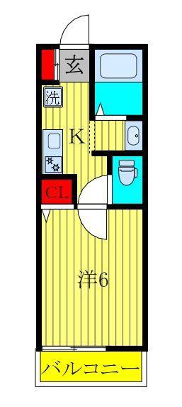 KINOMI STUDIO(1K/2階)の間取り写真