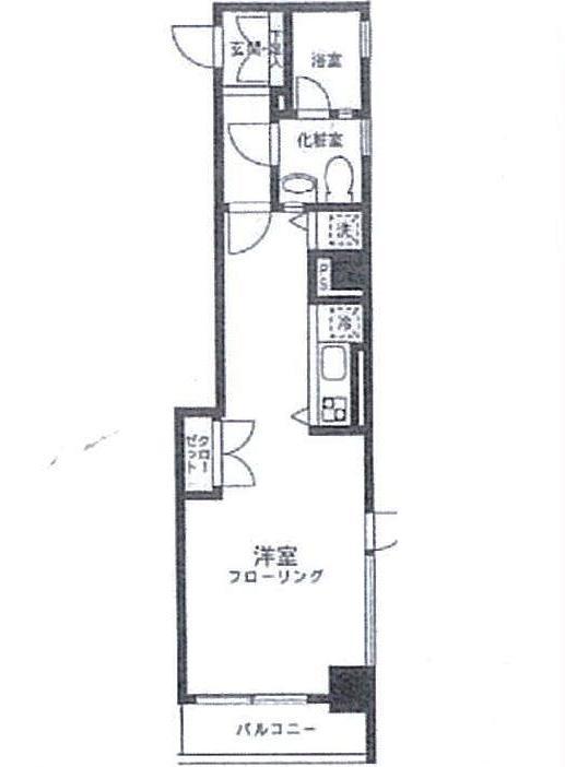 東海赤坂アネックス(1K/5階)の間取り写真