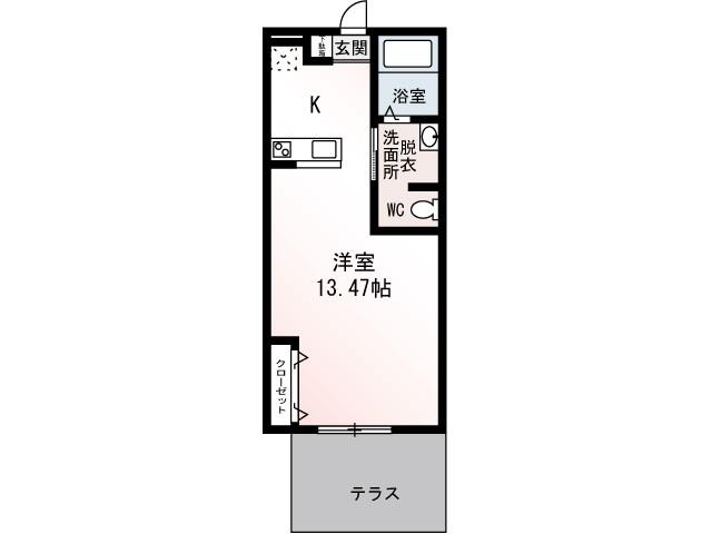 CHERIII(1K/2階)の間取り写真