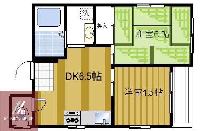 ハイツ優(2DK/2階)の間取り写真