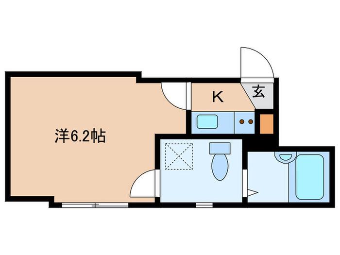M-RESIDENCE(ワンルーム/3階)の間取り写真