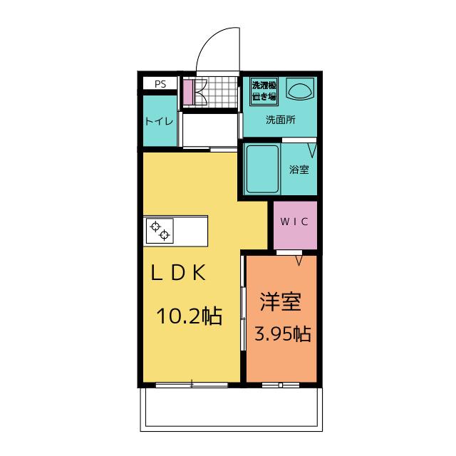 W RESIDENCE(1LDK/4階)の間取り写真