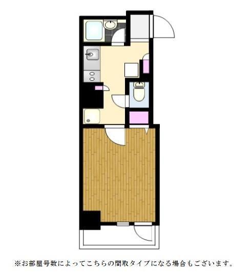 プレール・ドゥーク蒲田II(1K/6階)の間取り写真