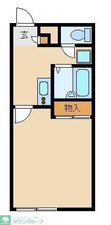 レオパレスシャトレー(1K/2階)の間取り写真
