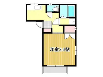 メゾンコモジオーネ(1K/1階)の間取り写真