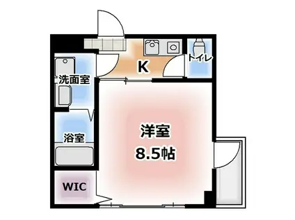 BELLA CASA(1K/5階)の間取り写真