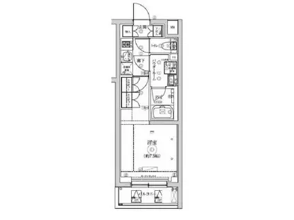 セジョリ中野富士見町(1K/2階)の間取り写真