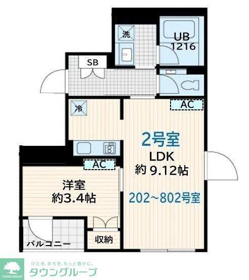 SKULD墨田緑(1LDK/4階)の間取り写真