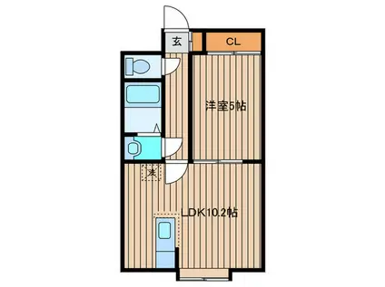 セレーナ南郷(1LDK/4階)の間取り写真