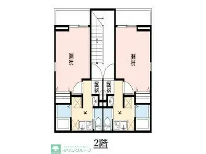 アズール西八王子(1K/2階)の間取り写真