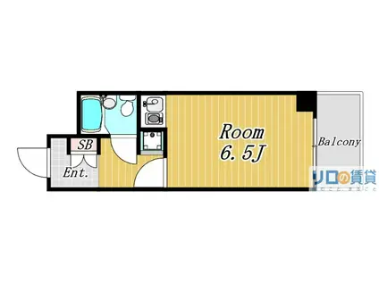 ライオンズマンション新大阪第3(ワンルーム/4階)の間取り写真