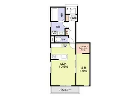 守山区守山三丁目計画B棟(1LDK/1階)の間取り写真